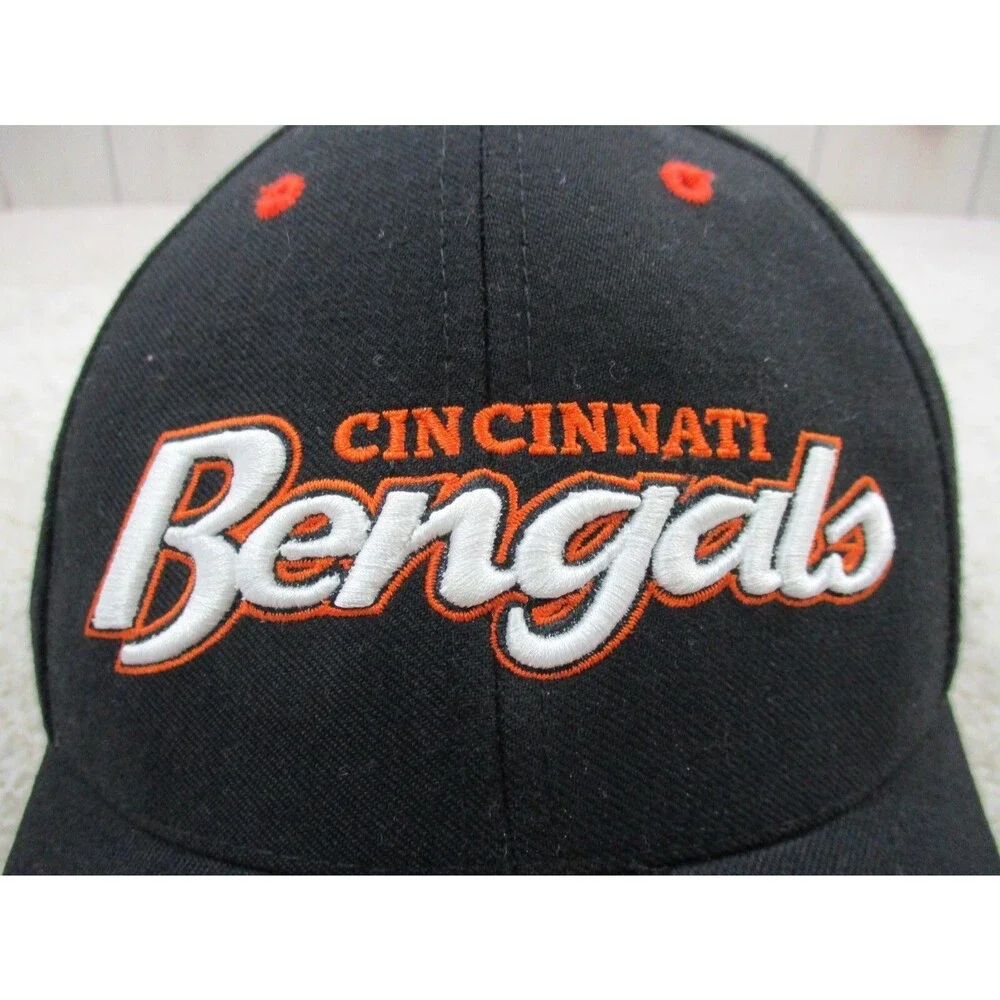 Cincinnati Bengals Hat Cap Strap Back One Size Black Orange NFL Football Mens